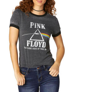 PInk Floyd Dark Side of the Moon Ringer Official T-Shirt M NWT